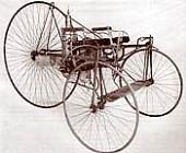 موتور سیکلت 1880 The Long Steam Tricycle. United States 